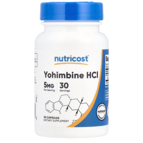 Nutricost Yohimbine HCL 5mg | Boosts Libido & Sexual Performance in Men | 30 Capsules Exp 07/2027