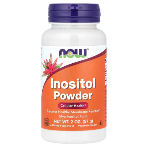 NOW Pure Inositol Powder | 730mg Myo-Inositol Per Serving | 78 Day Supply | Supports Healthy Membrane Function & Neurotransmitter Signaling | Cellular Health | 2oz/57g; Exp 08/2028
