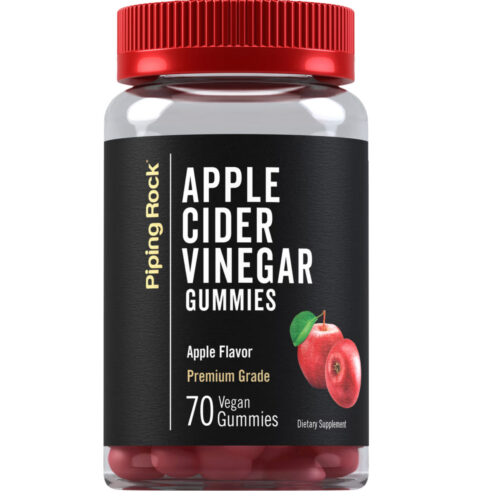 PipingRock Apple Cider Vinegar Gummies | Weight Management Support | 70 Gummies; 08/2026