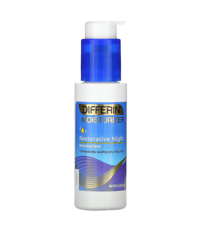 Differin Restorative Night Moisturizer | Deeply Hydrating | 2.5oz/71g (No paper pack)