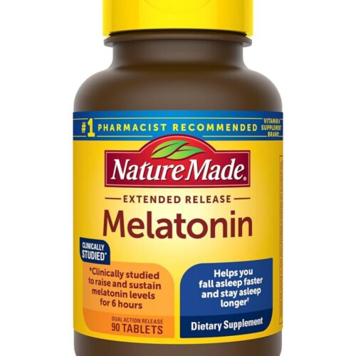 Nature Made Melatonin 4mg Extended Release | 90 Day Supply | 100% Drug Free Sleep Aid | 90 Tablets; Exp 04/2026