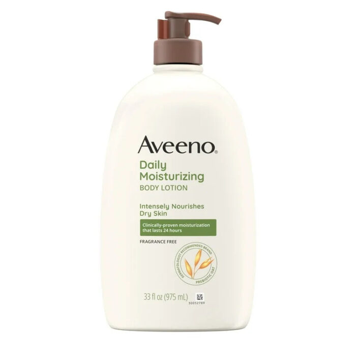 Aveeno Daily Moisturizing Body Lotion | Fragrance Free | Intensely Nourishes Dry Skin | 33 fl.oz/975ml