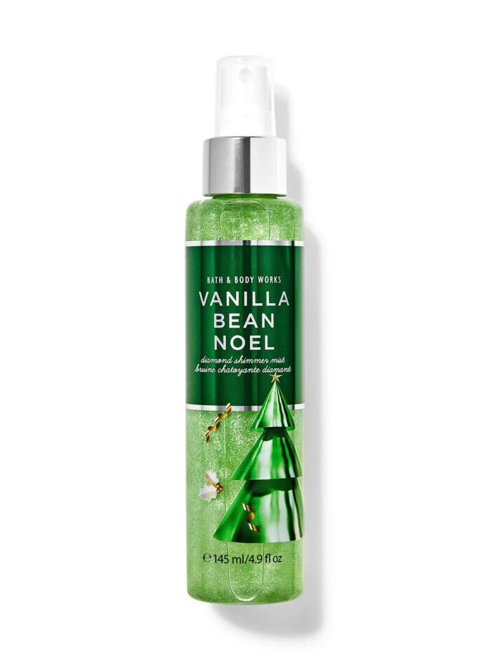 Bath & Body Works Vanilla Bean Noel Diamond Shimmer Mist (Body Spray) | 4.9 fl.oz/ 145 mL