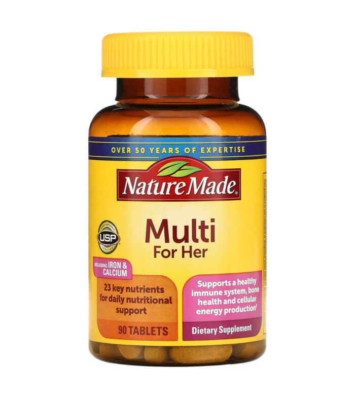 Nature Made Multivitamin For Her | 90 Day Supply | Womens Multivitamin for Daily Nutritional Support | 90 Tablets; 06/2026