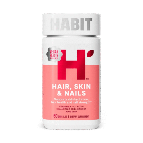 HABIT Hair, Skin & Nails Multivitamin | Vitamins A & C, Biotin, RoseHips, Hyaluronic, Acid | 60 Capsules; Exp 02/2027