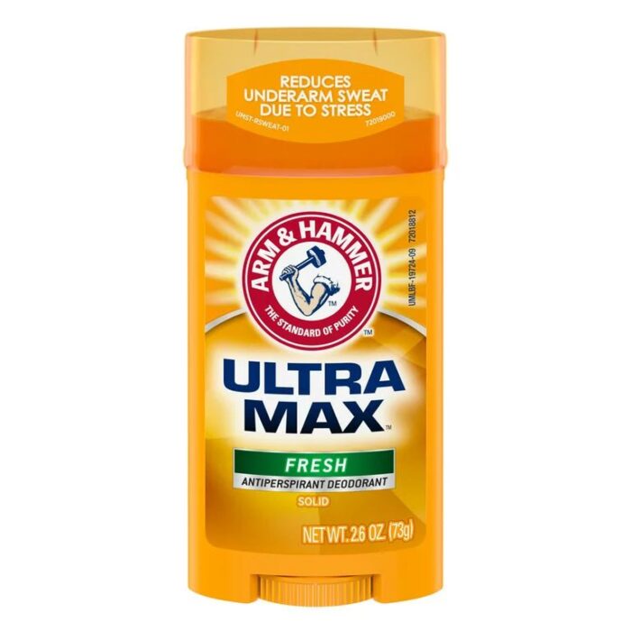 ARM & HAMMER ULTRAMAX Antiperspirant Deodorant FRESH | Solid Stick | 2.6oz/73g Exp 01/2025