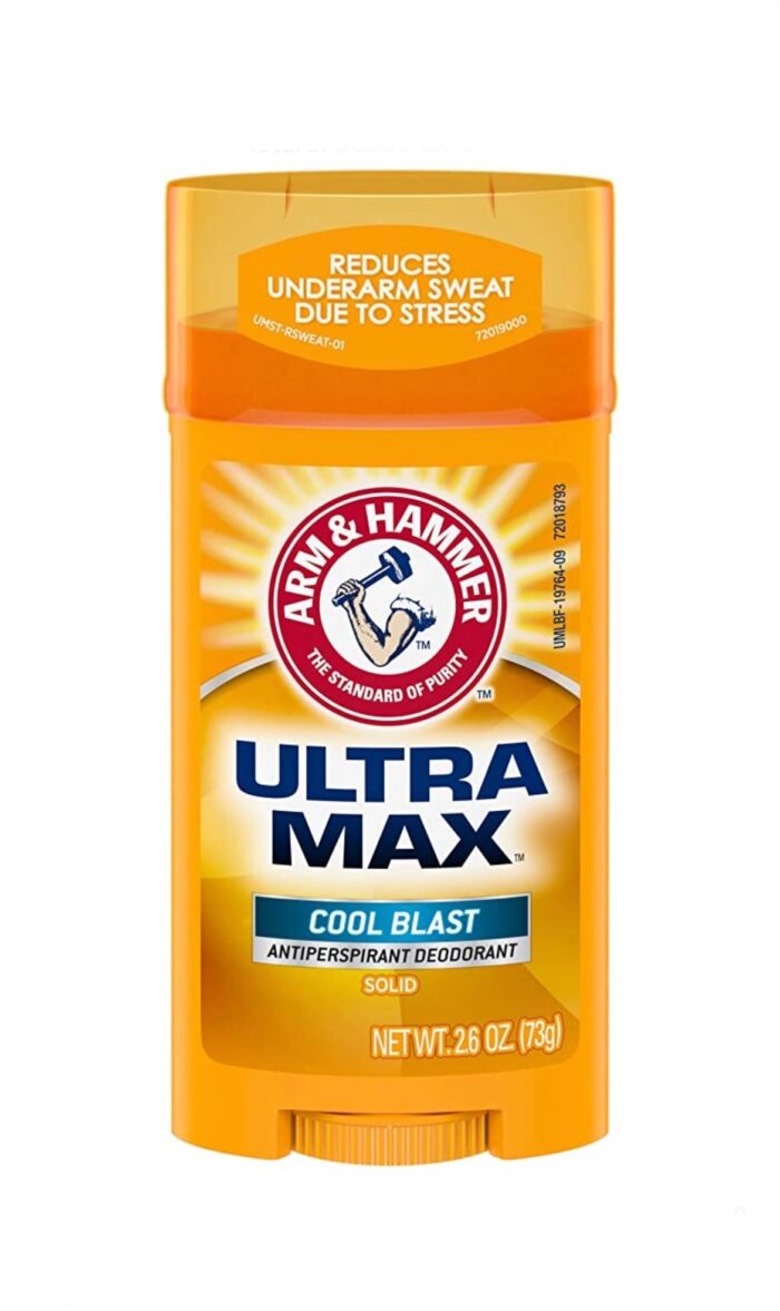 Arm & Hammer Ultra MAX Deodorant- Cool Blast | Solid Stick | 2.6oz 73g Exp 11/2024