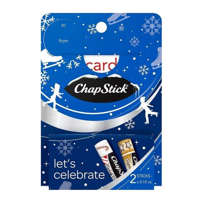 ChapStick Lets Celebrate Holiday Lip Balm in Gift Card Holder - 0.15oz Pack of 2