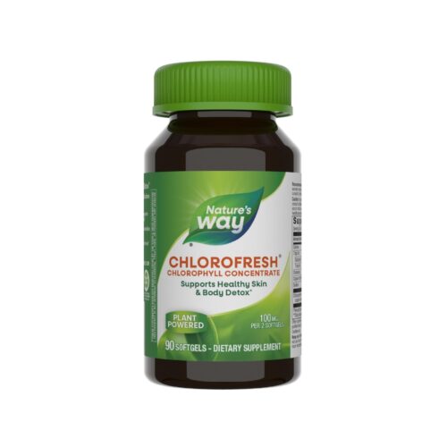 Nature’s Way Chlorofresh® Chlorophyll Concentrate 100mg | Internal Deodorant | Healthy Skin Support | 90 Softgels Exp 06/2027