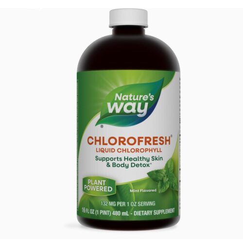 Nature’s Way Chlorofresh® Liquid Chlorophyll Supplement | Internal Deodorant | 16oz/480ml; Exp 10/2026