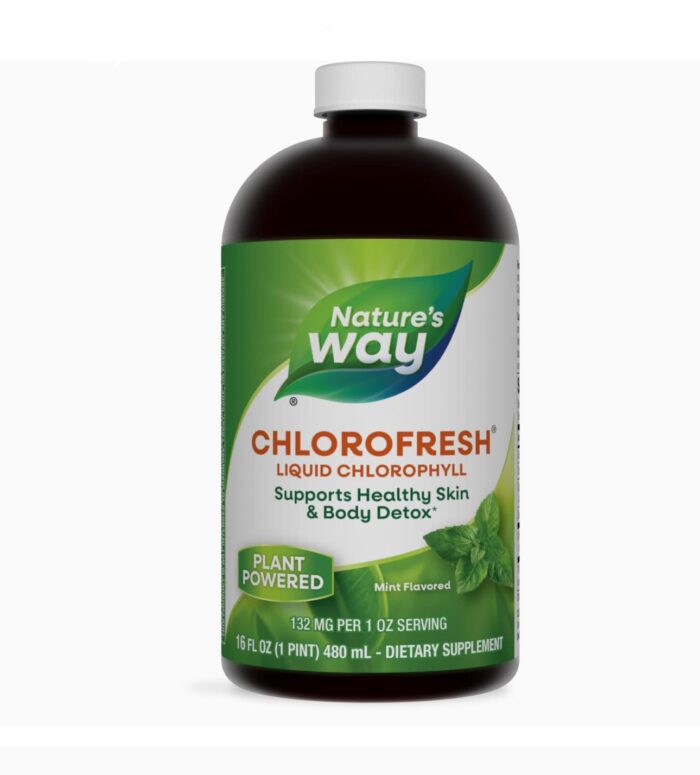Nature’s Way Chlorofresh® Liquid Chlorophyll Supplement | Internal Deodorant | 16oz/480ml; Exp 10/2026