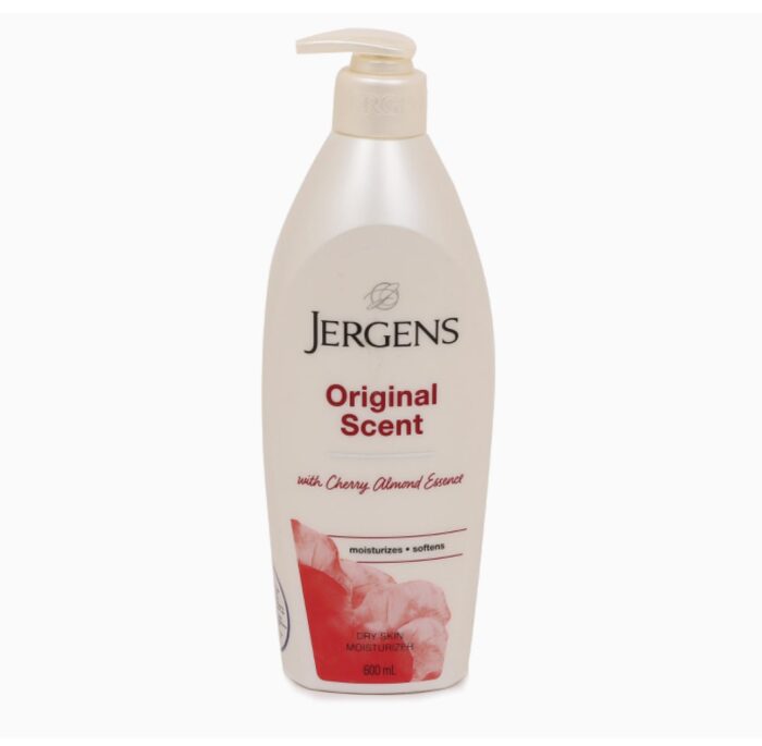 Jergens Original Scent Body Moisturizer with Cherry Almond Essence | for Dry Skin | 20.2oz/600ml Exp 10/2026