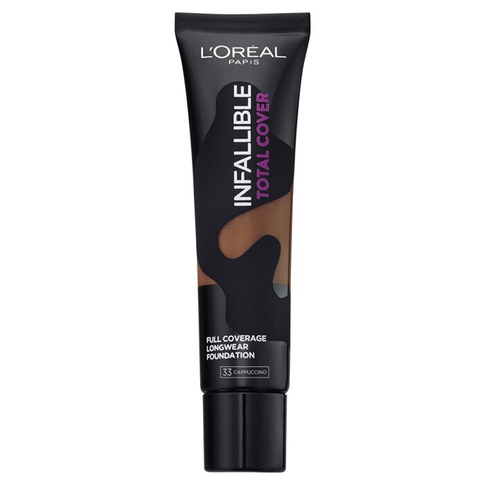 L'ORÉAL INFALLIBLE TOTAL COVER FOUNDATION, 33 CAPPUCCINO, 35 ML