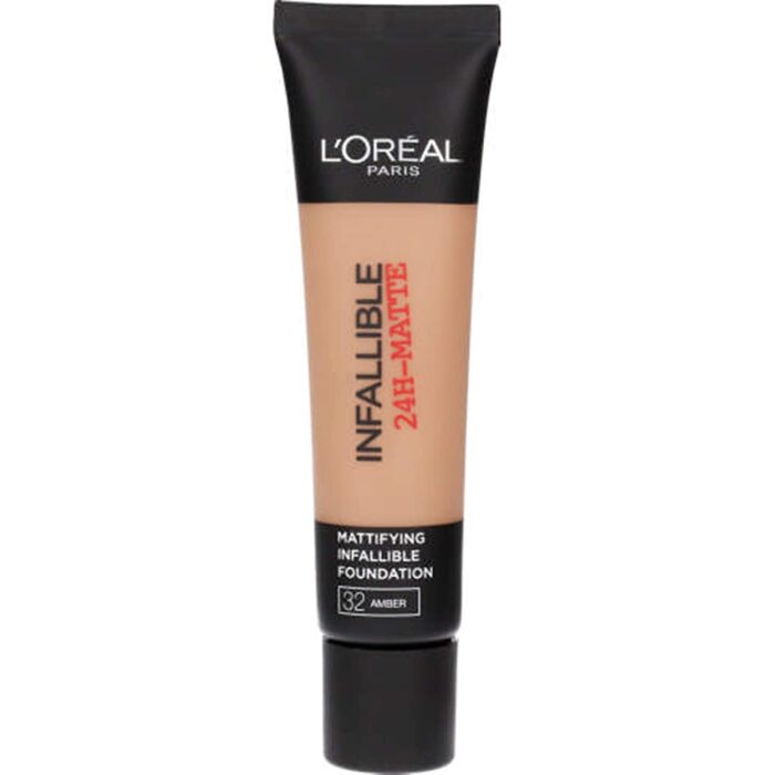 L’OREAL PARIS INFALLIBLE MATTE 24 HOUR FOUNDATION 32 AMBER, (35ml)