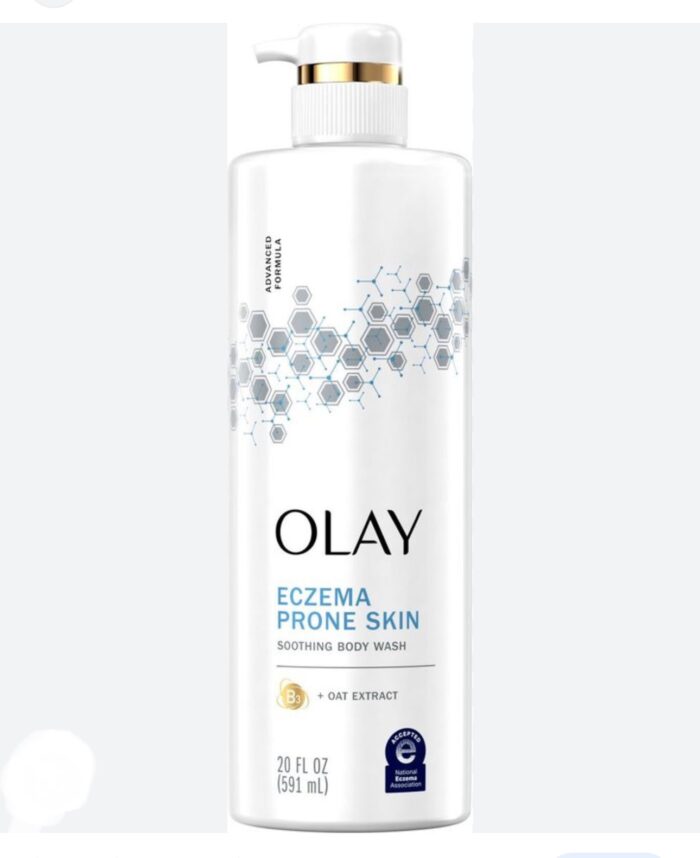 Olay Soothing Body Wash for Sensitive Skin -Eczema Prone Skin with  Oat Extract, 20 fl oz - 591 ml