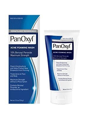 PanOxyl® Acne Foaming Wash Benzoyl Peroxide 10% | Maximum Strength|  5.5oz; Exp 04/2026