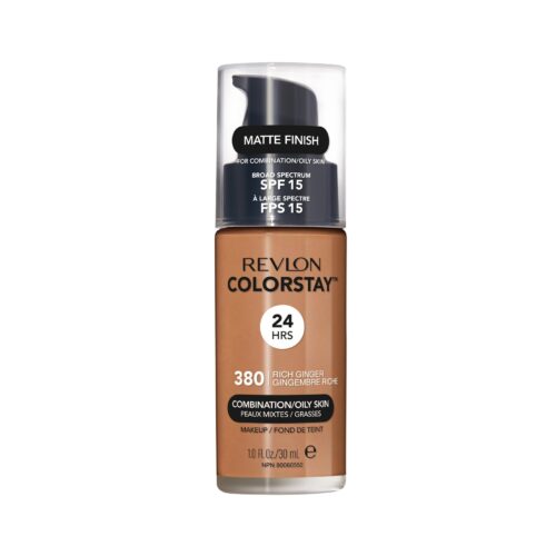 REVLON COLORSTAY FOUNDATION FOR COMBINATION/OILY SKIN, 380 RICH GINGER