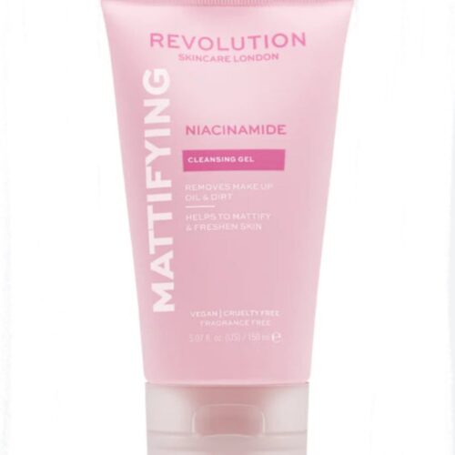 Revolution Skincare Niacinamide Mattifying Cleansing Gel | Face Wash for Oily Skin | 5.07oz/150 ml
